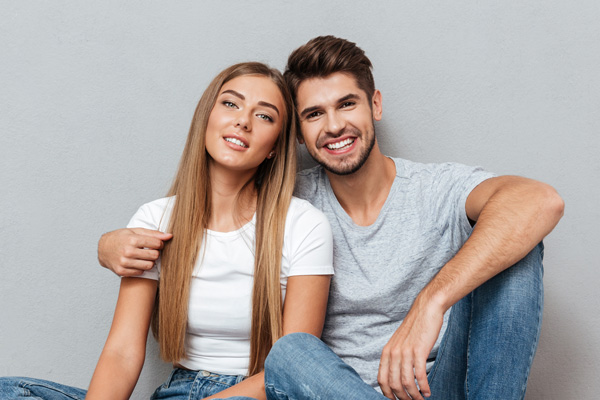 Attractive Young Couple Smiling